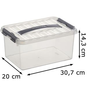 Produktbild für Aufbewahrungsbox Sunware Q-Line Box 78200609, 6L