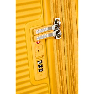Produktbild für Koffer AmericanTourister Soundbox Spinner exp. gelb