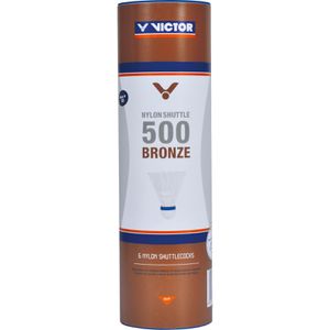 Produktbild für Badminton-Bälle VICTOR Nylon Shuttle 500 Bronze