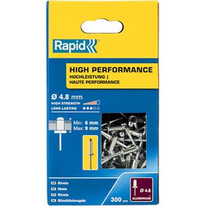 Blindnieten Rapid 5001436, Aluminium