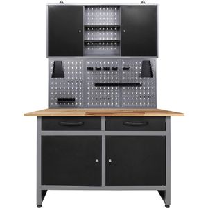 Werkbank Ondis24 Werner, schwarz, 3-teilig