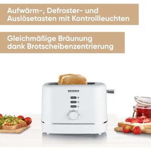 Produktbild für Toaster Severin AT 4324, mit 7 Röststufen &amp; Auftaufunktion