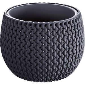 Übertopf Prosperplast Splofy Bowl, anthrazit, Ø 18 x 13 cm