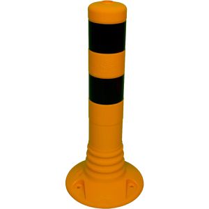 Produktbild für Absperrpfosten Schake 412444BG, schwarz/gelb, aus Kunststoff