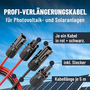 Produktbild für Solarkabel Absina 910002, H1Z2Z2-K, bis 1000 V, 5 m