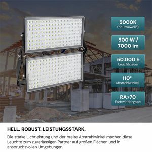 Produktbild für LED-Außenstrahler Luxula LX400300, IP65 wasserdicht