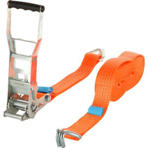 Produktbild für Spanngurt Feldtmann TECTOR, orange, mit Haken &amp; Ergo Ratsche