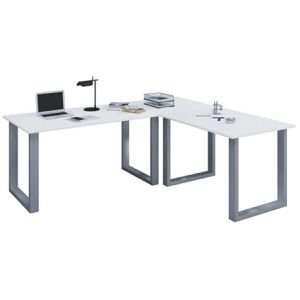 Produktbild für Schreibtisch VCM Lona, 916373, weiß / silber
