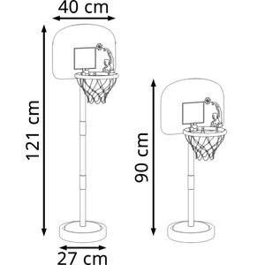 Produktbild für Basketballkorb vidaXL 4016327, Set für Kinder, indoor