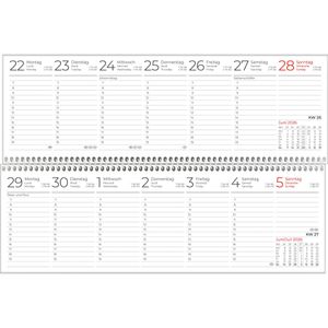 Produktbild für Tischkalender Zettler 146, grün, Wochenkalender quer