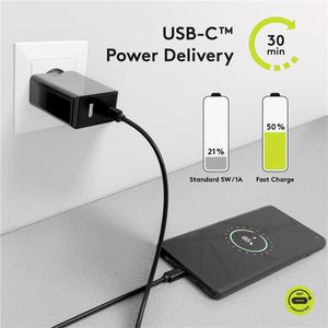 Produktbild für Ladekabel Goobay 49254, schwarz, 1m