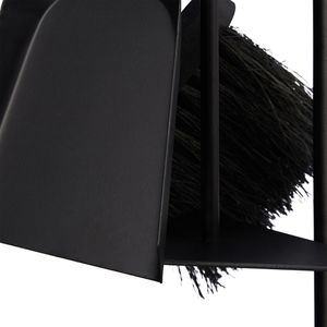 Produktbild für Kaminbesteck Relaxdays 10028780 aus Metall, schwarz, 4-teilig
