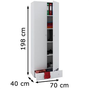 Produktbild für Aktenschrank VCM Vandol 912196, aus Holz