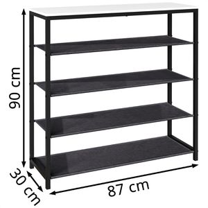 Produktbild für Schuhregal VCM Taliro, aus Metall