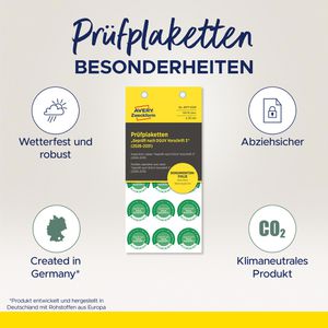 Produktbild für Prüfplaketten Zweckform 6977 Geprüft nach DGUV Vo3