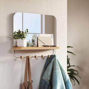 Produktbild für Wandgarderobe Umbra Estique, Metall / Holz