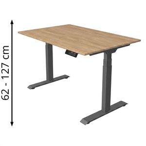 Produktbild für Schreibtisch Kerkmann Move 1 stable, eiche hell / anthrazit