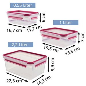 Produktbild für Frischhaltedose Emsa Clip&amp;Close 515584, aus Kunststoff