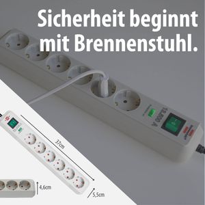 Produktbild für Steckdosenleiste Brennenstuhl Eco-Line, 1,5m Kabel