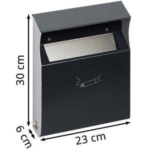 Produktbild für Aschenbecher VAR WH28, 45002, anthrazit, für Outdoor