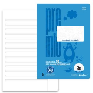 Produktbild für Schulheft Staufen Premio, 040780033, für 3. Klasse, A5