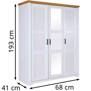 Produktbild für Kleiderschrank Inter-Link Maluno, weiß