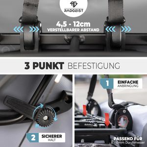 Produktbild für Gepäckträgertasche Radgeist PGR-20-50, grau, 20 Liter