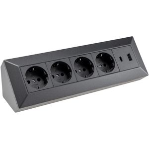 Tischsteckdose ChiliTec 23791, ohne Zuleitung