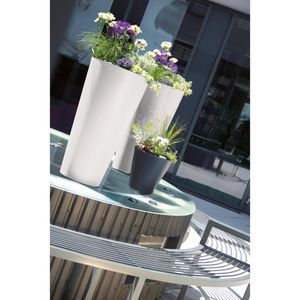 Produktbild für Übertopf Prosperplast Tubus Slim, weiß, Ø 40 x 76 cm
