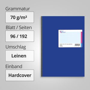 Produktbild für Notizbuch König&amp;Ebhardt Kladde, Stoff Hardcover