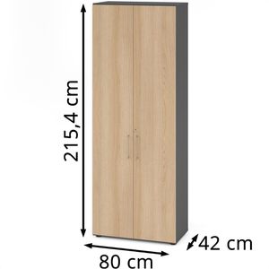 Produktbild für Aktenschrank Hammerbacher Serie 9 Advanced, aus Holz