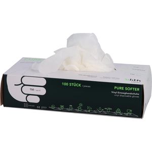 Produktbild für Einmalhandschuhe Ulith Pure Softer, transparent, 100 Stück