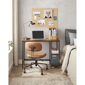 Produktbild für Schreibtisch Vasagle LWD046B01, braun / schwarz