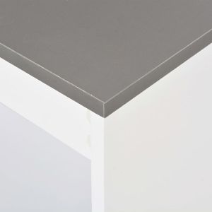 Produktbild für Bartisch vidaXL 280216, grau / weiß