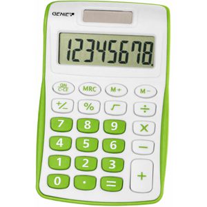 Taschenrechner Genie 120 G, weiß/grün