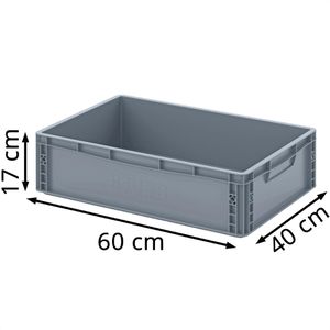 Produktbild für Eurobox AUER EG 64/17 HG, grau, 35 Liter