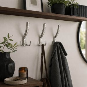 Produktbild für Garderobenhaken SO-TECH Jasmin, 108550, edelstahloptik matt