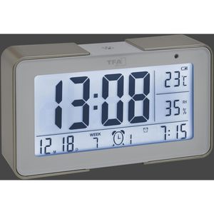 Produktbild für Wecker TFA 60.2540.53 Melody weiß, digital