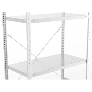 Produktbild für Schwerlastregal META-Regalbau 20095023, 5 Metallböden