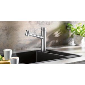 Produktbild für Küchenarmatur BLANCO AMBIS-S, Edelstahl