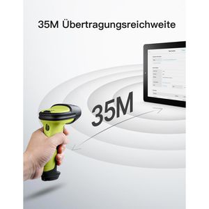 Produktbild für Barcode-Scanner Inateck BCST-72_green, kabellos