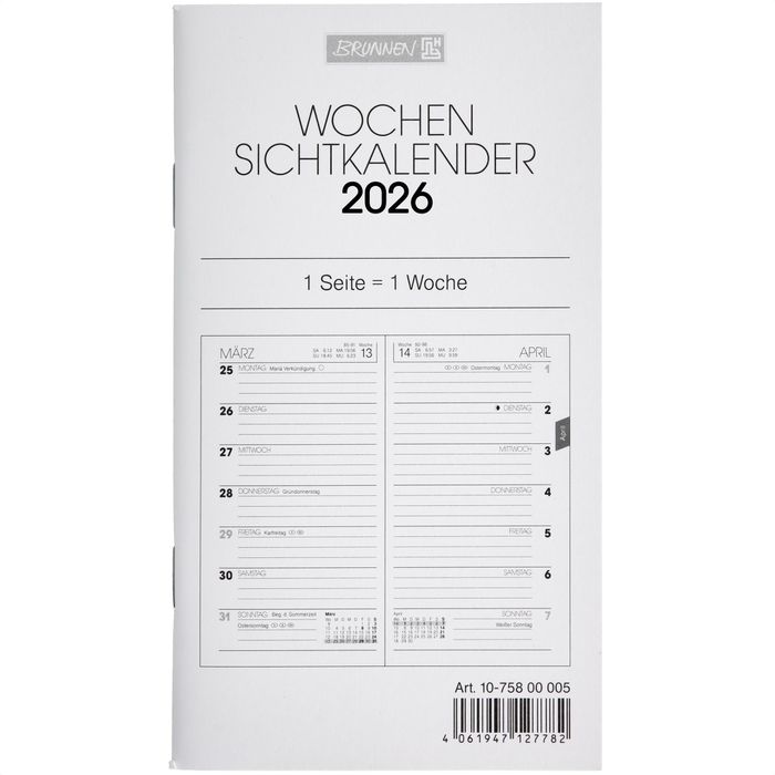 Taschenkalender 2026 – günstig kaufen – Böttcher AG