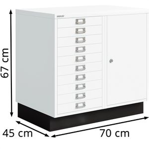 Produktbild für Schubladenschrank Bisley MultiDrawer, aus Metall