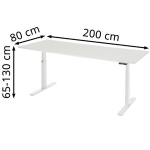 Produktbild für Schreibtisch Rau adlatus 100, lichtgrau / lichtgrau