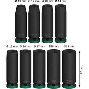 Produktbild für Steckschlüssel Bosch PRO Impact Socket, 9-teilig