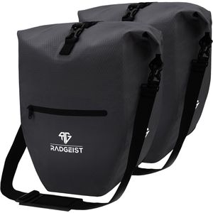 Produktbild für Gepäckträgertasche Radgeist RG-PB-BL-SET-05, schwarz, 56 Liter
