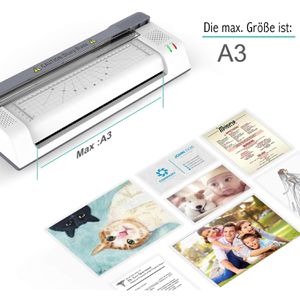 Produktbild für Laminiergerät LMG MULTILAM, 3in1-Set, mit 2 Rollen, A3