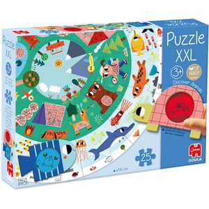 Goula Puzzle 53177 XXL Tiere entdecken, 25 Teile, ab 3 Jahre