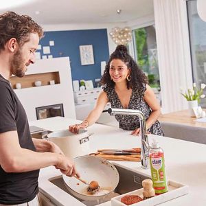 Produktbild für Spülmittel Claro mikroplastikfrei, Rhabarber, Konzentrat