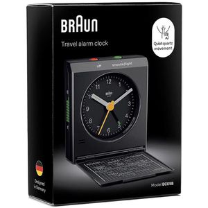 Produktbild für Wecker Braun BC05B schwarz, analog